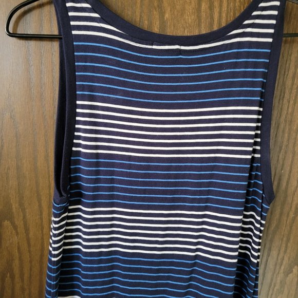 Gap Black and Blue Striped Maxi Dress Size Small - Picture 6 of 9